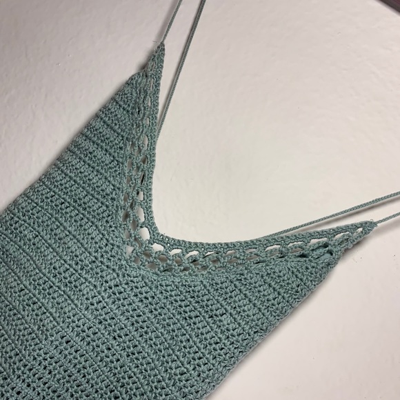 NWT Sage knitted one piece swimsuit with tie back - Picture 12 of 15